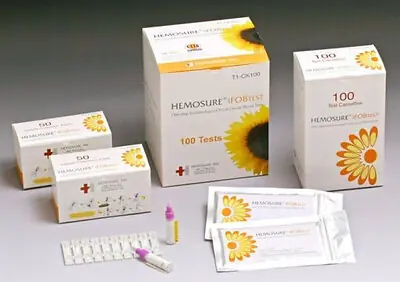 Hemosure - T1-CK10 Cancer Screening Test Kit Hemosure® Fecal Occult Blood Test (iFOB or FIT) 10 Tests CLIA Waived