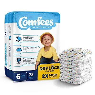 Attends Healthcare Products - CMF-6 Attends Comfees Premium Baby Diapers