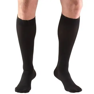 Truform - 8865-BL-2XL Compression Stocking Truform® Knee High 2X-Large Black Closed Toe