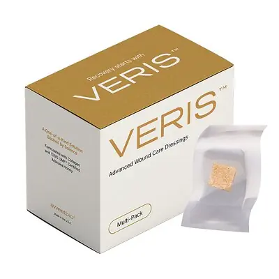 SweetBio Inc - VERIS-50X50-MP15 Honey Wound Dressing VERIS™ Square 2 X 2 Inch Sheet Sterile Without Adhesive