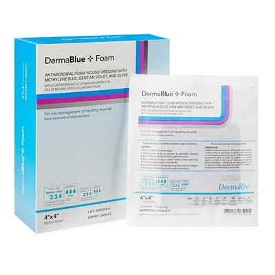 Sion Brands LLC - 76040414 DermaBlue+™ Foam Silver Foam Dressing