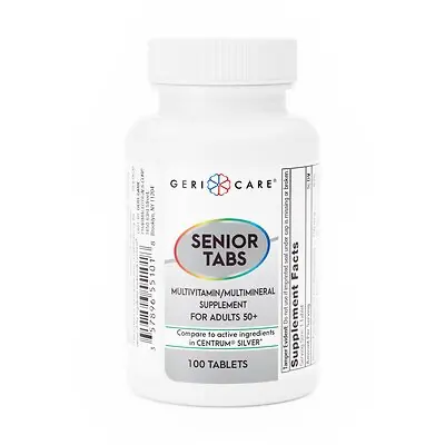 Geri-Care - 551-01-GCP Geri-Care® Senior Tabs Multivitamin/Multimineral Supplement for Adults 50+