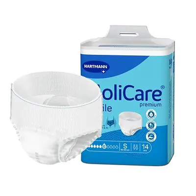 Hartmann - 166013 Absorbent Underwear MoliCare® premium Mobile Pull On with Tear Away Seams Adult Small Unisex Disposable Moderate Absorbency