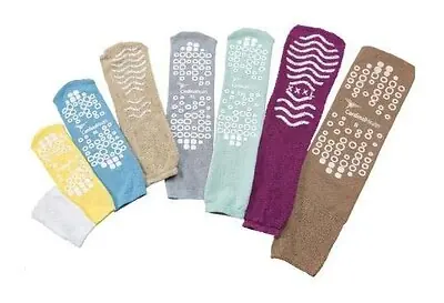Cardinal - 68125-GRN Slipper Socks Cardinal Health™ Unisex Adult 2X-Large Double Tread Single Patient Use Green