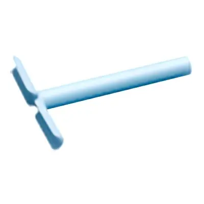 Innovia Medical - VT-0410-01 Ear Ventilation Tube T-Tube Supersoft 1.14 mm Inner Diameter X 5.6 mm Inner Flange Diameter X 8 mm Inner Flange Distance Silicone Blue Sterile