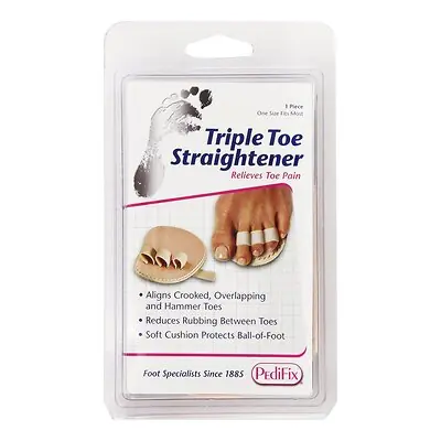 Pedifix - P58-R Triple Toe Straightener PediFix® One Size Fits Most Pull-On Right Foot