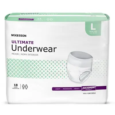 McKesson Brand - UW33852 McKesson Ultimate Heavy Absorbency Incontinence Underwear