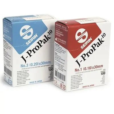 Lhasa OMS - SJ10.16X30 Acupuncture Needle Seirin® J-ProPak® 10 1 Japanese Gauge 30 mm Length J-Type