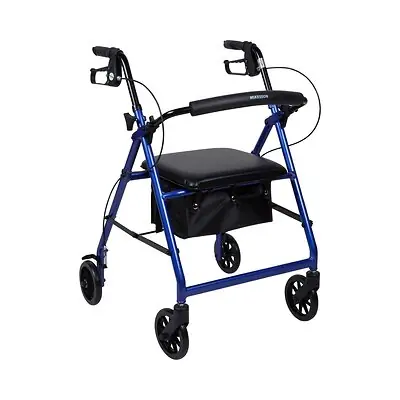 McKesson Brand - 146-R726BL McKesson Folding Aluminum Four-Wheel Rollator