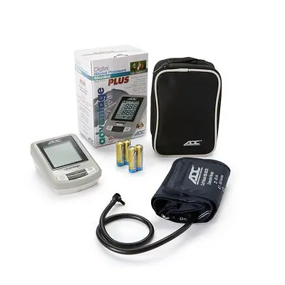 American Diagnostic Corp - 6021NSA Home Automatic Digital Blood Pressure Monitor Advantage™ 6021N Series Small Adult Cuff Arm Nylon Cuff 17 - 22 cm Desk Model