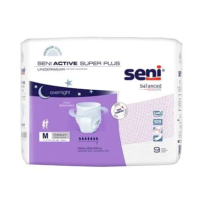 TZMO USA Inc - S-ME09-AP1 Seni® Active Super Plus Overnight Heavy Absorbent Underwear