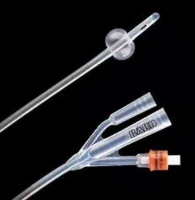 Bard - 70520SI Foley Catheter Lubri-Sil™I.C. 3-Way Standard Tip 5 cc Balloon 20 Fr. Antimicrobial Hydrogel Coated Silicone