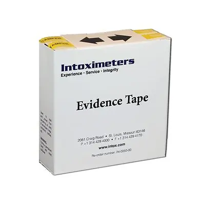 Intoximeters Inc - 24-0050-00 Tamper-Evident Tape Intoximeters Inc 1-1/2 X 12 Inch Vinyl