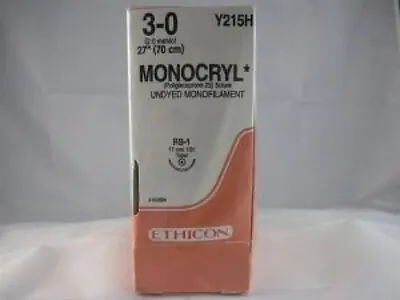 J & J Healthcare Systems - Y215H Monocryl™ Suture with Needle