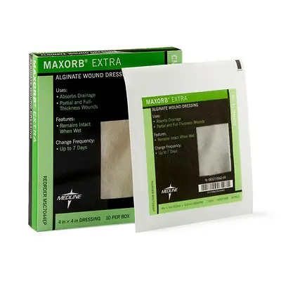 Medline - MSC7044EP Maxorb® Extra Calcium Alginate Dressing