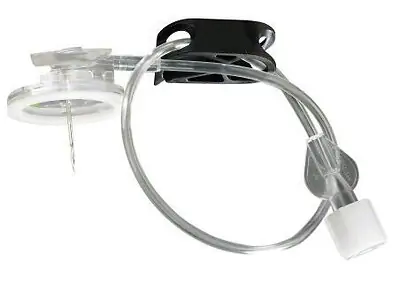 B. Braun - 4447050-02 Huber Needle Infusion Set Surecan™ Safety II 20 Gauge 3/5 Inch 8 Inch Tubing Needleless Y-Site Injection Port