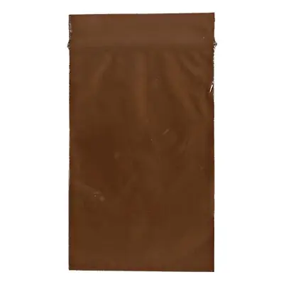 ASP Global LLC - Q200 Reclosable UV Protection Bag 2-1/2 X 9 Inch Plastic Amber Zipper Closure