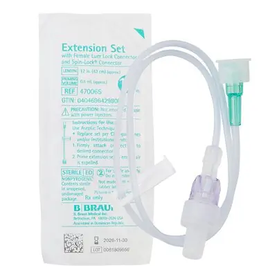 B. Braun - 470065 IV Extension Set Caresite® Small Bore 17 Inch Tubing