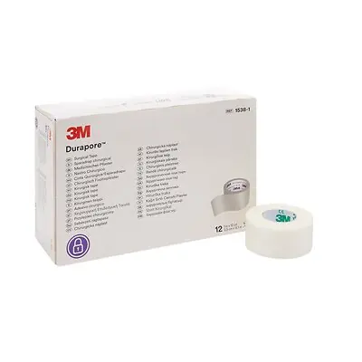 Solventum Corporation - 1538-1 3M™ Durapore™ Silk-Like Cloth Medical Tape