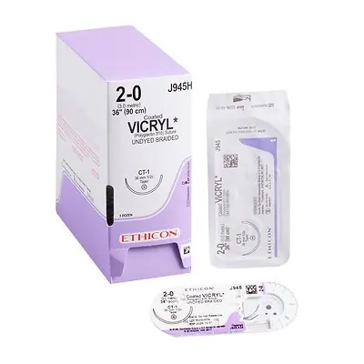 J & J Healthcare Systems - J945H Coated Vicryl™ Suture with Needle