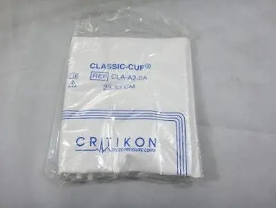 GE Healthcare - CLA-A2-2A Single Patient Use Blood Pressure Cuff Set Classic-Cuf® 23 to 33 cm Arm Vinyl Cuff Adult Cuff
