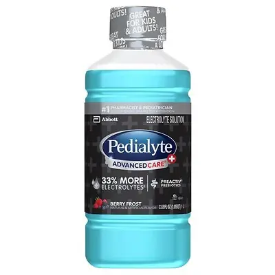 Abbott Nutrition - 66641 Pedialyte® AdvancedCare™ Plus Berry Frost Electrolyte Solution
