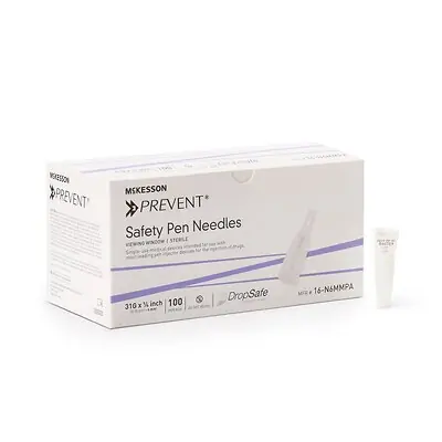 McKesson Brand - 16-N6MMPA McKesson Prevent® Safety Insulin Pen Needle