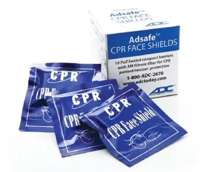 American Diagnostic Corp - 4055-10 Adsafe™ CPR Face Shield Replacement