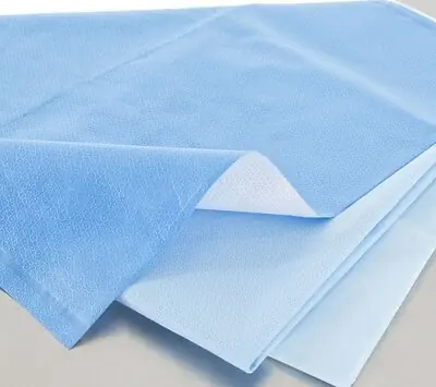 O&M Halyard Inc - 34170 Sterilization Wrap QUICK CHECK* H100 White / Blue 15 X 15 Inch Dual Layer SMS Polypropylene Steam / EO Gas / Hydrogen Peroxide