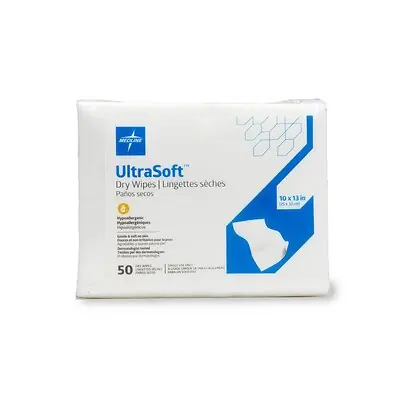Medline - ULTRASOFT1013 Washcloth UltraSoft 10 X 12 Inch White Disposable