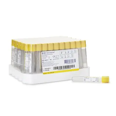 BD - 365017 BD Vacutainer® Urinalysis Tube Chlorhexidine / Ethyl Paraben / Sodium Propionate Additive 8 mL BD Hemogard™ Closure Polyethylene Terephthalate (PET) Tube