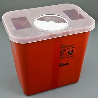 Sklar - 10-1271 Sharps Container Red Base Vertical Entry 2 gal.