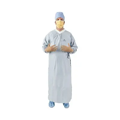 O&M Halyard Inc - 44673 Aero Chrome Surgical Gown with Towel