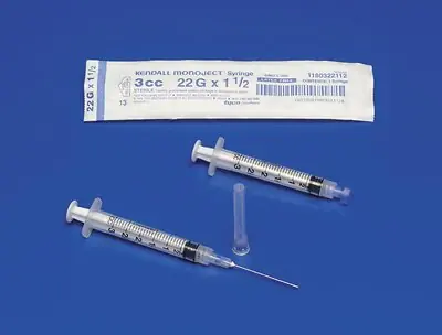 Cardinal - 1180323100 Monoject™ 3 mL Syringe with Hypodermic Needle