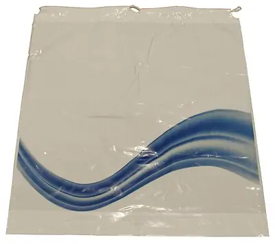 New World Imports - DS500 Reclosable Bag 18 X 20-1/2 Inch Plastic White Drawstring Closure