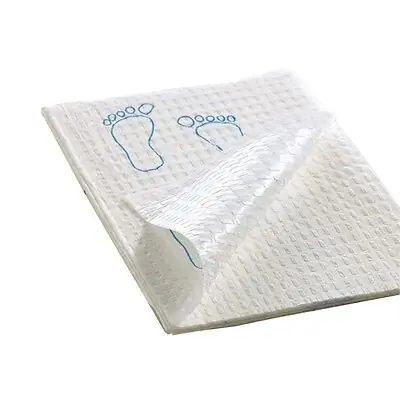 Graham Medical Products - 70190N Footprint® Nonsterile White / Blue Procedure Towel
