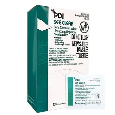 Professional Disposables - D25431 See Clear® Eye Glass Cleaning Wipes