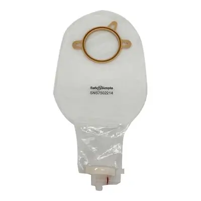 Safe N Simple - SNS7502214 Urostomy Pouch Safe n Simple™ Two-Piece System 9 Inch Length Without Barrier Drainable