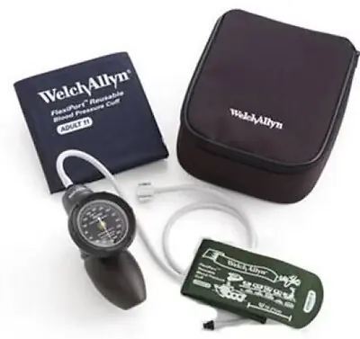 Welch Allyn - DS58-ST Aneroid Sphygmomanometer Unit Tycos® Multiple Sizes Arm Nylon Cuff Palm Aneroid