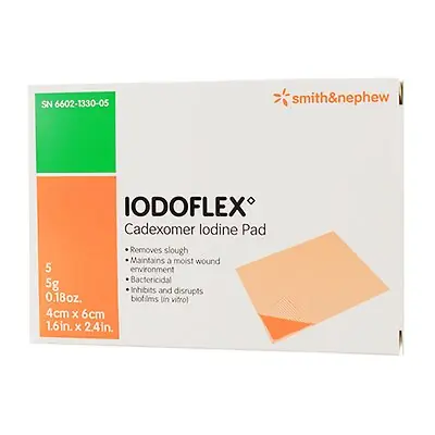 Smith & Nephew - 6602133005 Iodoflex Iodophor Impregnated Dressing