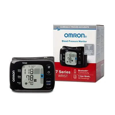 Emerson Healthcare - BP6350 Digital Blood Pressure Monitor Omron® 7 Series® Adult Cuff Wrist Nylon Cuff 13 to 21.5 cm Wrist Circumference Mobile