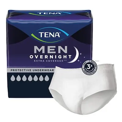 Essity HMS North America Inc - 55732 Tena® Men Overnight Extra Coverage Protective Underwear