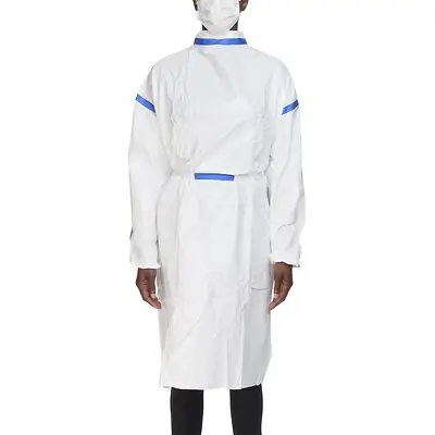 TrueCare Biomedix - TCBA54ST-R Chemotherapy Procedure Gown One Size Fits Most White Sterile ASTM F739-12 Disposable