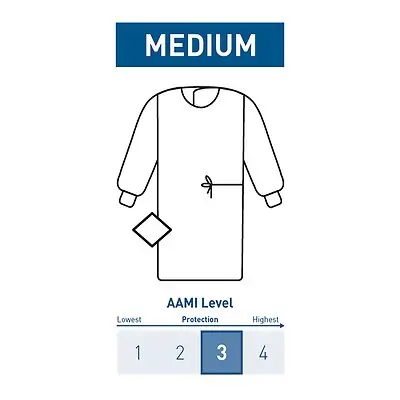 McKesson Brand - 183-I90-7010-S1 McKesson Nonreinforced Surgical Gown with Towel