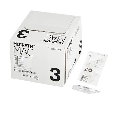 Medtronic MITG - 350-005-000 Video Laryngoscope Blade McGRATH™ Macintosh Type LED Light Adult Sterile