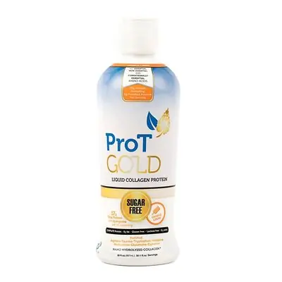 OP2 Labs Inc - OPPTCPLPRGOC3001OZ Oral Supplement ProT Gold Orange Crème Flavor Liquid 30 oz. Bottle