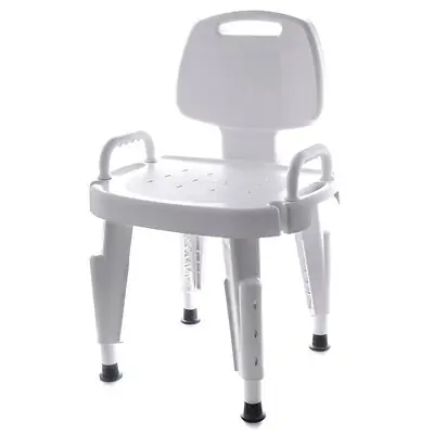 Maddak - 727142121 Maddak Adjustable Shower Seat with Arms and Back