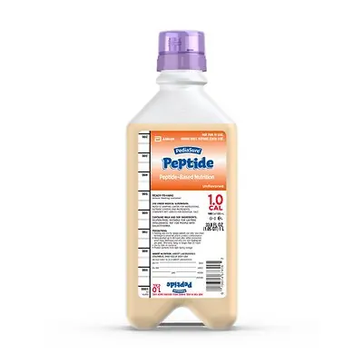 Abbott Nutrition - 67415 PediaSure® Peptide 1.0 Cal Peptide-Base Nutrition
