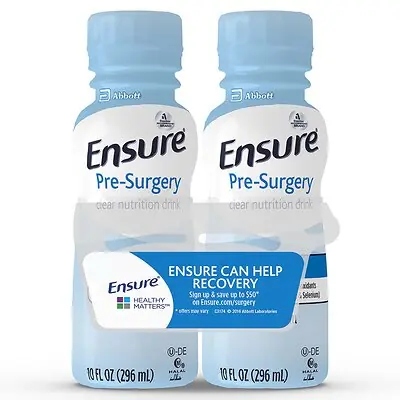 Abbott Nutrition - 66437 Ensure® Pre-Surgery Strawberry Clear Carbohydrate Drink