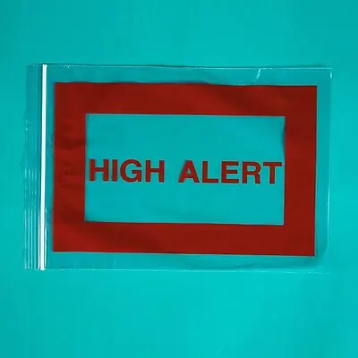 Health Care Logistics - 9535 Reclosable Bag 8 X 11 Inch Plastic Clear / Red Zipper Closure